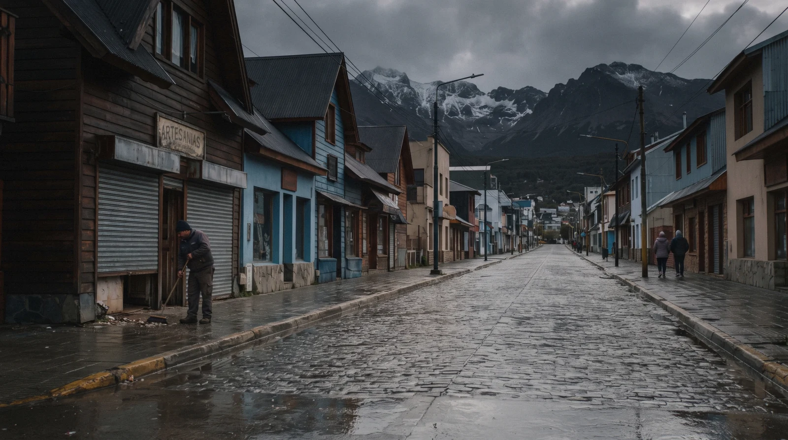 View over Ushuaia, the Beagle Channel and the Martial mountains, the starting point for everything on this list of things to do in Ushuaia.